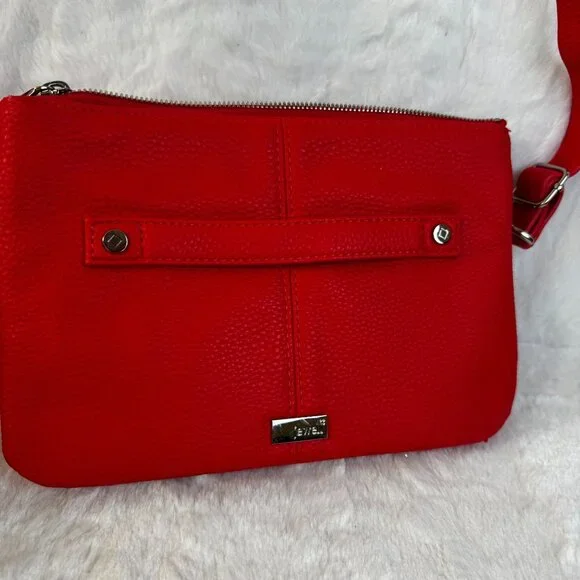 THIRTY-ONE Jewell Street Style Purse Coral Kisses Pebble Crossbody Clutch - Picture 3 of 9